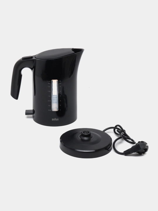 Braun WK3100 Black choynak, 2200 Vt, 1.7 l, avtomatik o‘chish, filtr, 360° baza, plastik