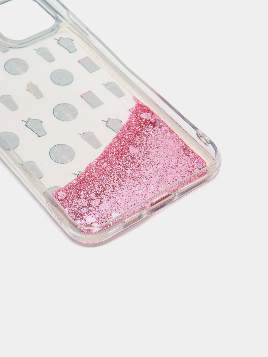 IPhone 11, 12, 13, Pro, Pro Max uchun suyuq yaltiroq shaffof g‘ilof, stressga qarshi