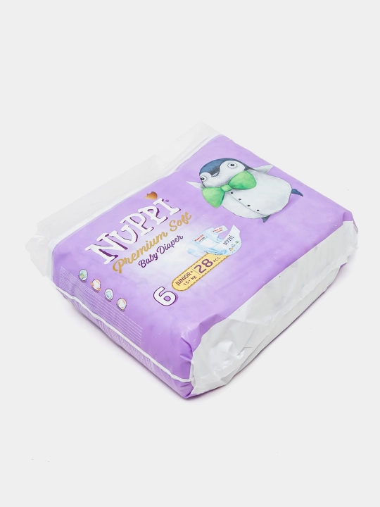 Детские подгузники Nuppi, размер 6, 12 - 25 кг, 28 шт