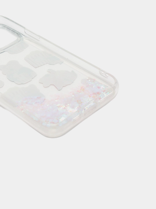 IPhone 11, 12, 13, Pro, Pro Max uchun suyuq yaltiroq shaffof g‘ilof, stressga qarshi