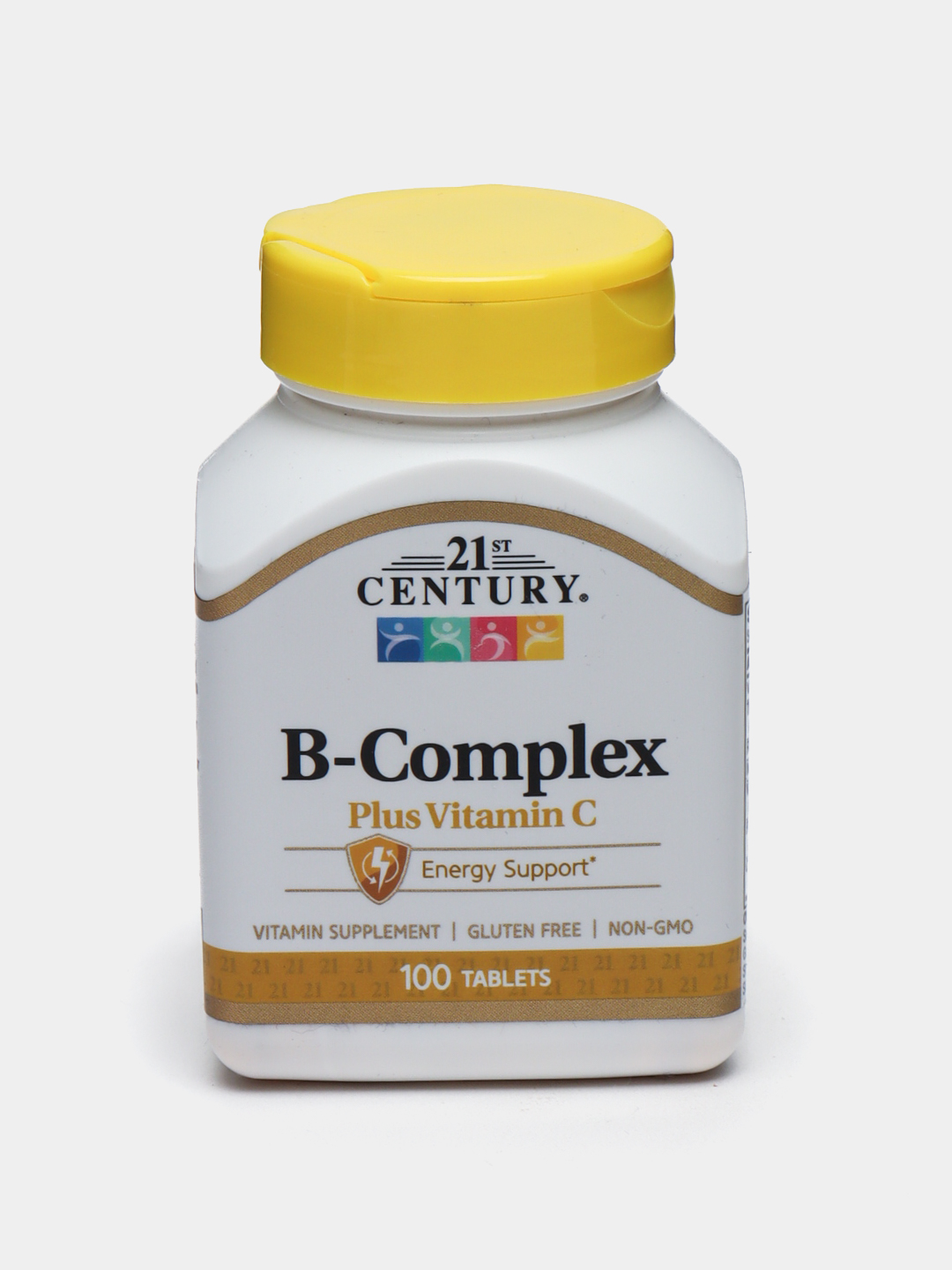 Vitamin "B" guruhi kompleksi 21st Century, vitamin "C" bilan, 100 ta tabletka