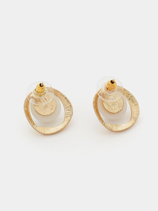 Серьги женские, из искусственного жемчуга, гвоздики