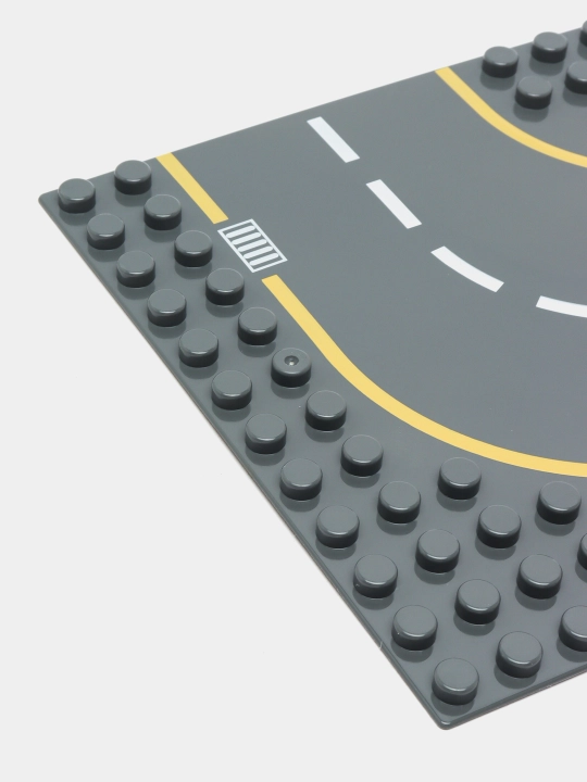 Пластина duplo Wange конструктор основание дорога поворот совместимая с лего, 19.5x19.5 см