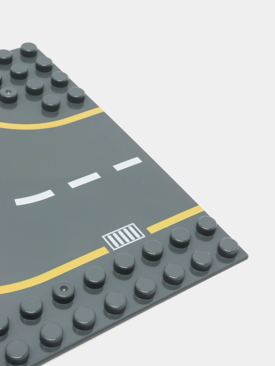 Пластина duplo Wange конструктор основание дорога поворот совместимая с лего, 19.5x19.5 см