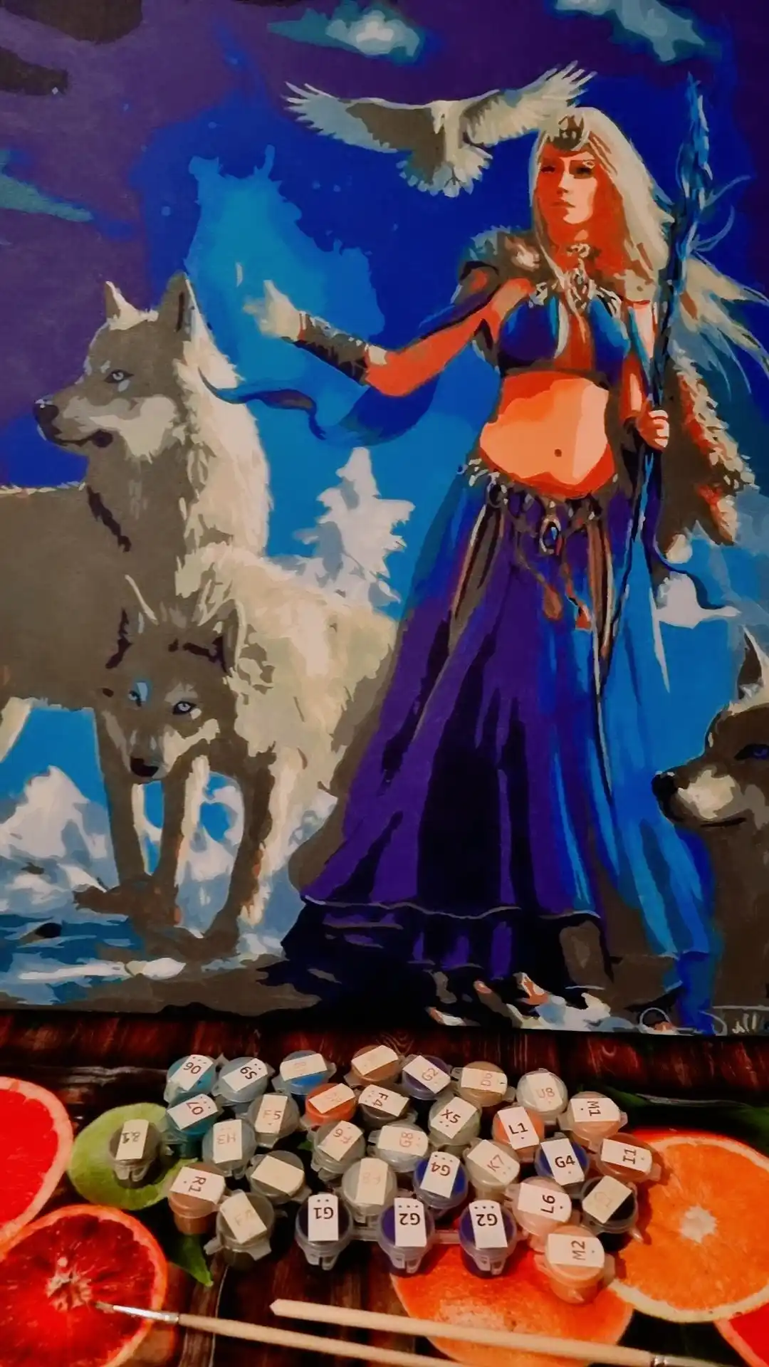 Raqamlar bo'yicha rasm chizish ARTERY, qizlar, 40 * 50 sm