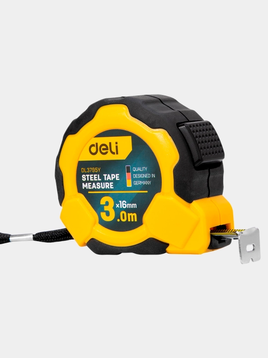 Рулетка Deli EDL3795Y, 16 мм * 3 м
