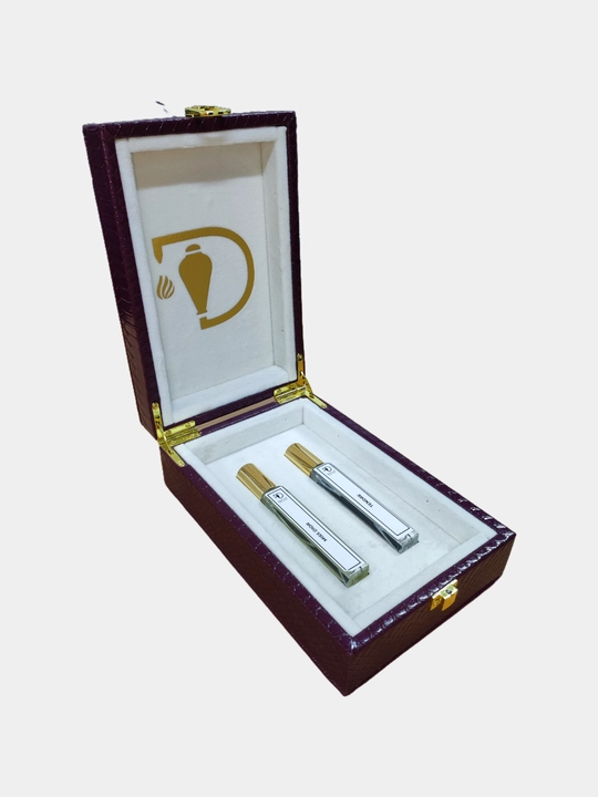 Парфюмерный набор Datum Parfume 2 в 1 в кожаной шкатулке для женщин