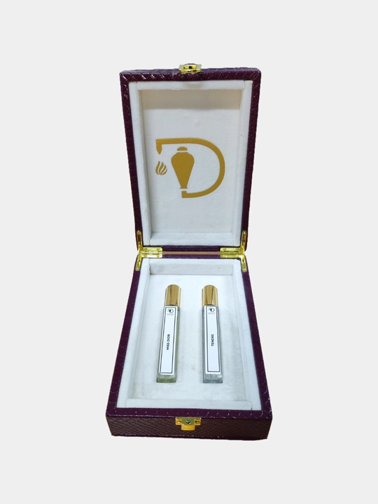 Парфюмерный набор Datum Parfume 2 в 1 в кожаной шкатулке для женщин