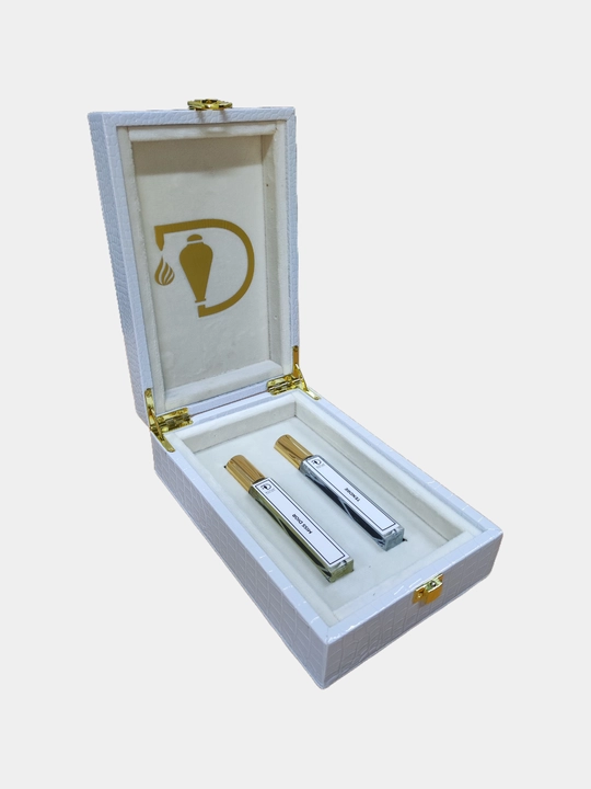 Парфюмерный набор Datum Parfume 2 в 1 в кожаной шкатулке для женщин