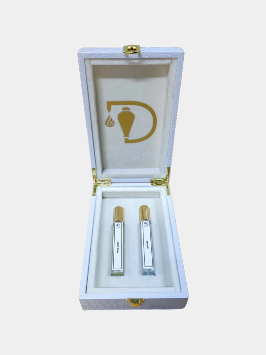 Парфюмерный набор Datum Parfume 2 в 1 в кожаной шкатулке для женщин