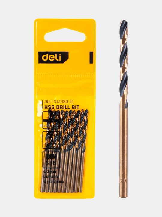 Сверло Deli EDH-MHZ030-E1 118 г, 3 мм*61 мм - 