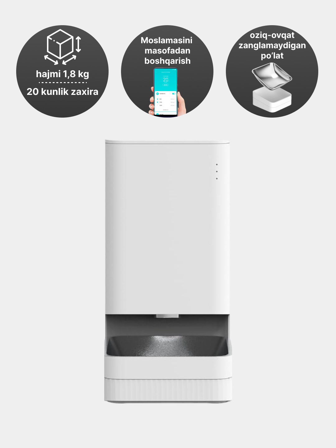 Умная автокормушка для животных Xiaomi Smart Pet Food Feeder, с ...