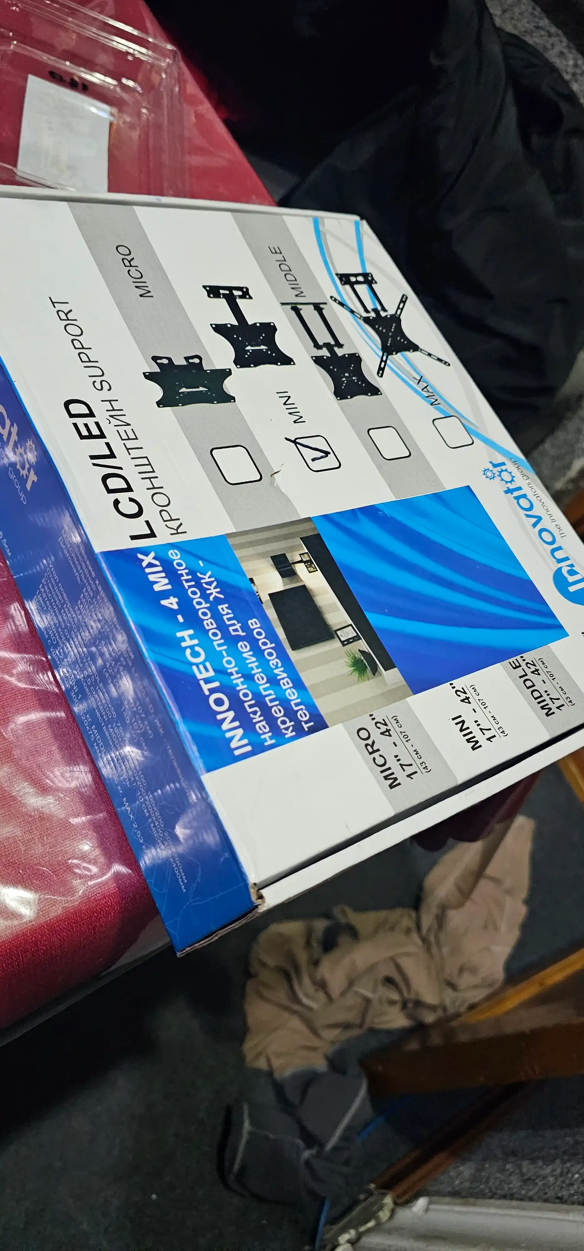Televizor uchun kronshteyn Innotech Mini 17''-42''