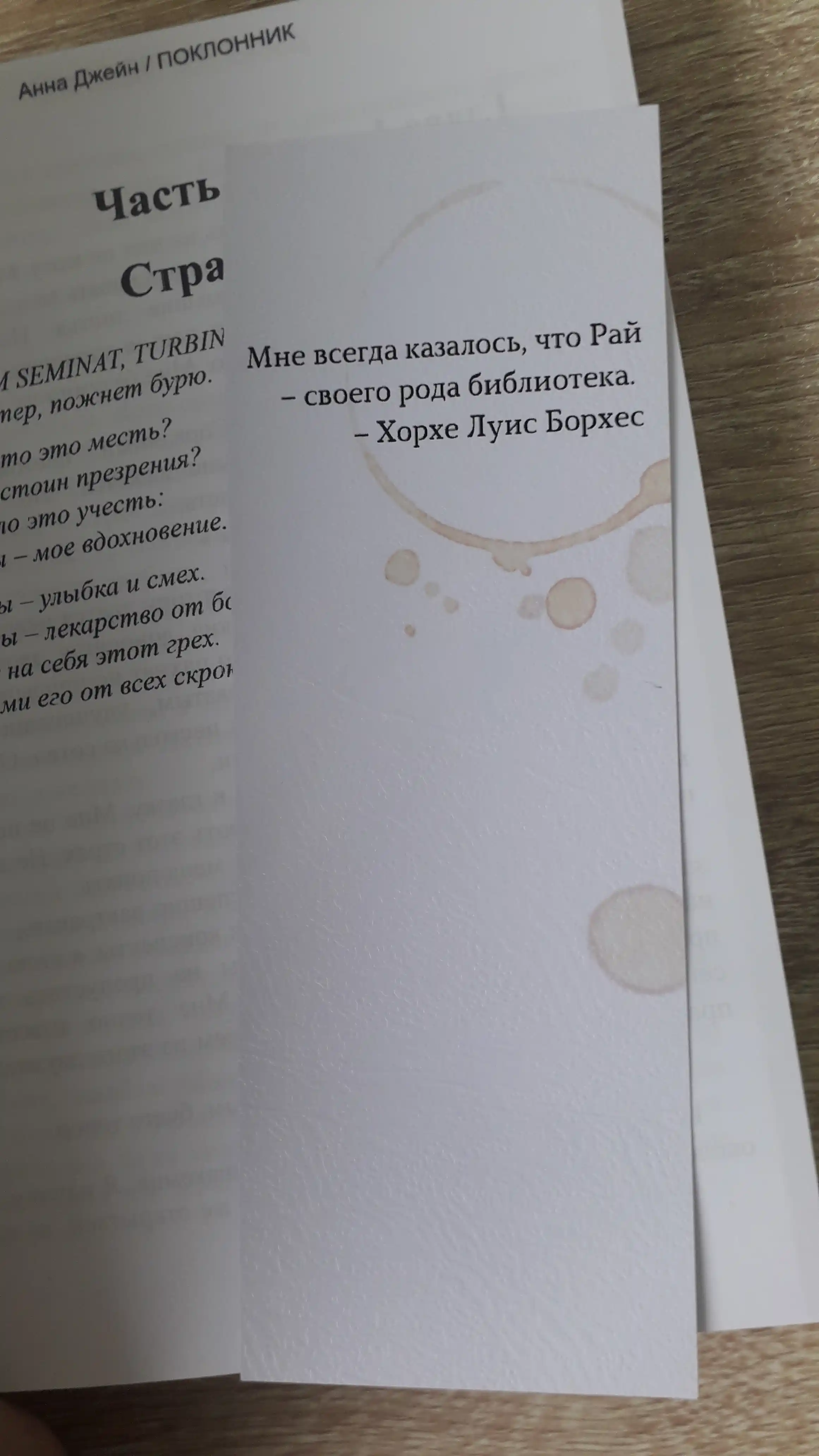 Бумажные закладки для книг, учебников, ежедневников "Мотивация", "Кофе", "Цитаты"