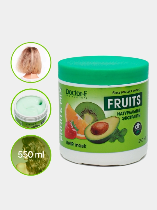 Бальзам для волос Doctor Fresh, для увлажнения, 550 мл