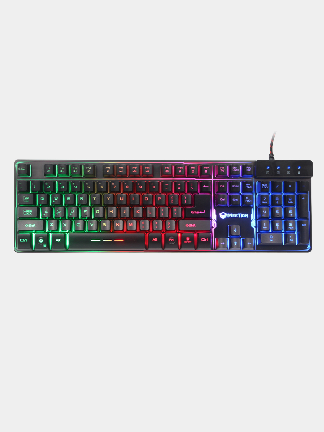 Игровая мембранная клавиатура с RGB подсветкой Meetion K9300 купить по ...