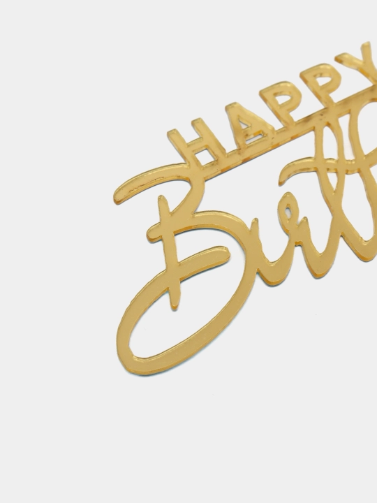 Топперы для украшения торта, надпись Happy Birthday, 42 вида