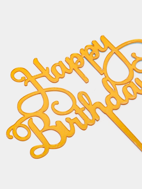 Топперы для украшения торта, надпись Happy Birthday, 42 вида