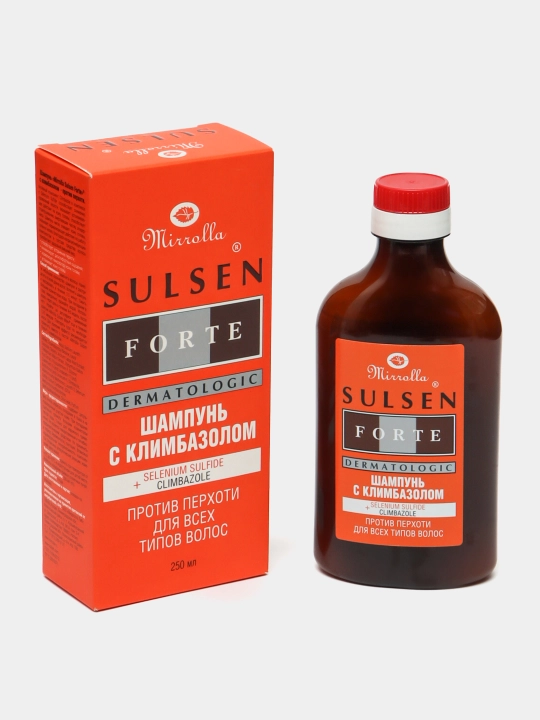 Шампунь Sulsen Forte 250 мл, с климбазолом, против перхоти, Mirrolla - 