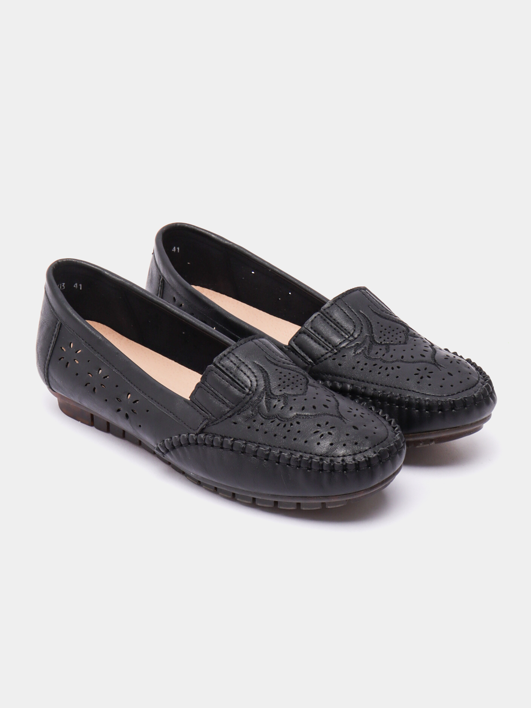 Черные мокасины серии "комфорт" - 