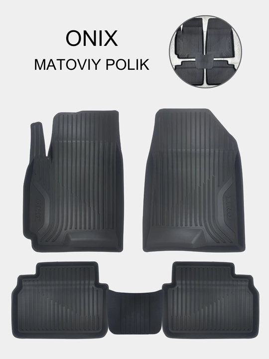 7D va 8D-gilamchalar, polik, rezina polik, Cobalt, Gentra, Nexia 1,2,3, Onix, Damas, Spark