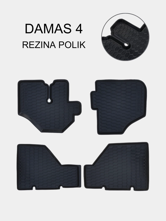 7D va 8D-gilamchalar, polik, rezina polik, Cobalt, Gentra, Nexia 1,2,3, Onix, Damas, Spark