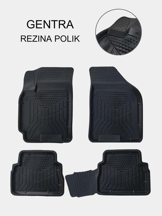 7D va 8D-gilamchalar, polik, rezina polik, Cobalt, Gentra, Nexia 1,2,3, Onix, Damas, Spark