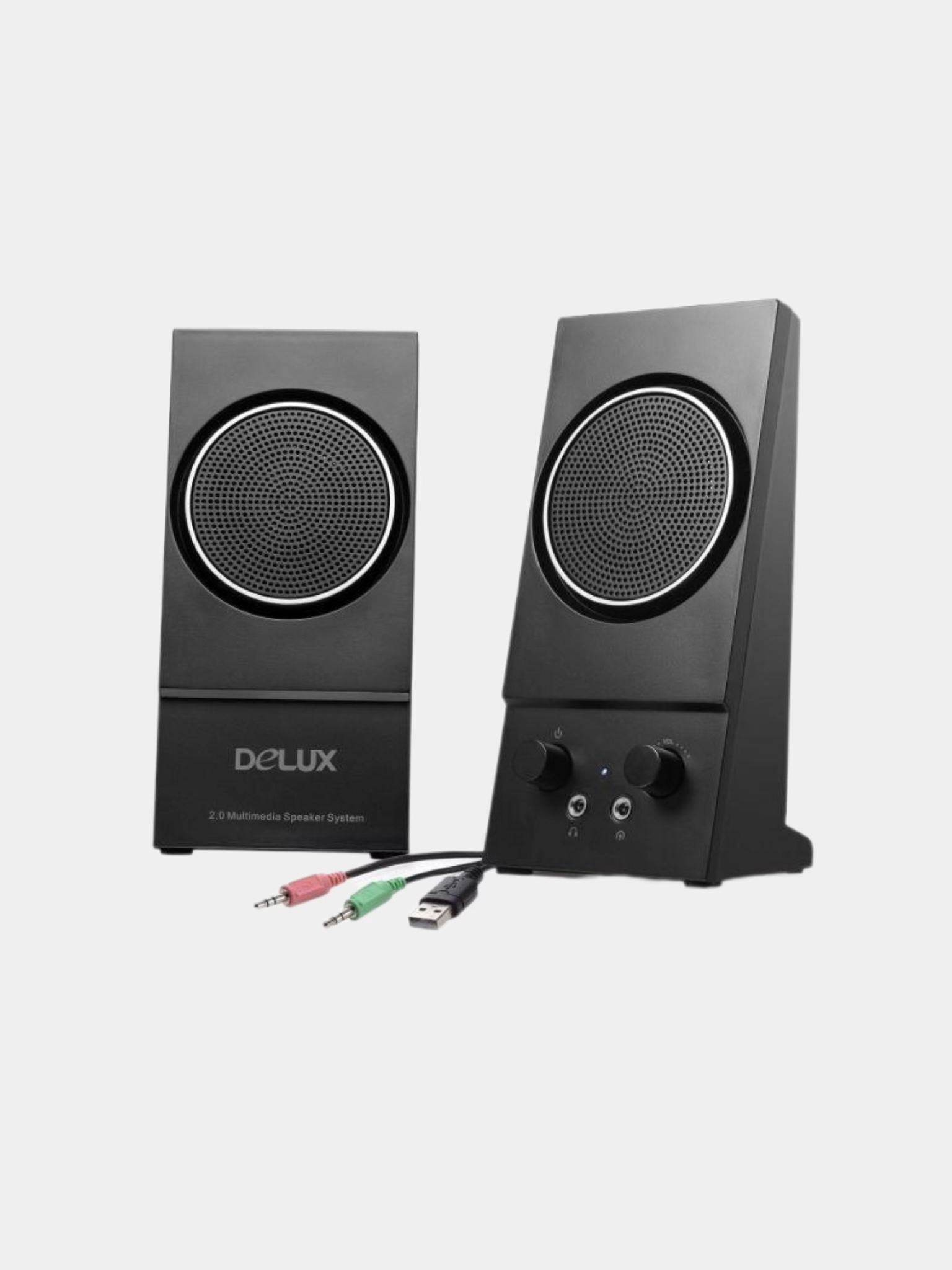 Колонки для компьютера Delux DLS-2013, вход для наушников и микрофона ...
