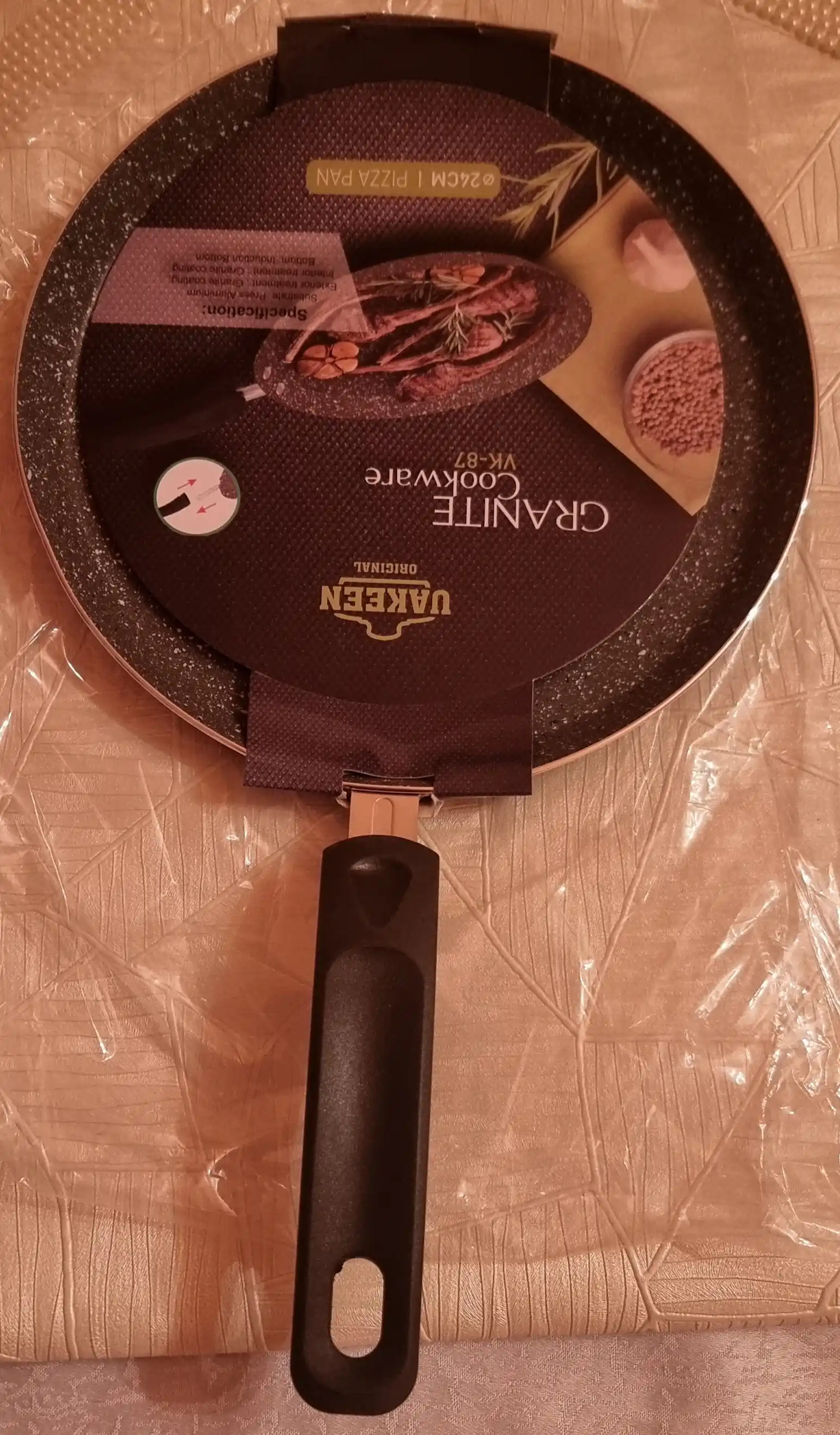 Blinnitsa tagiga olmaydigan quymoq va blinchiklar uchun tova, cheti past, 24 sm