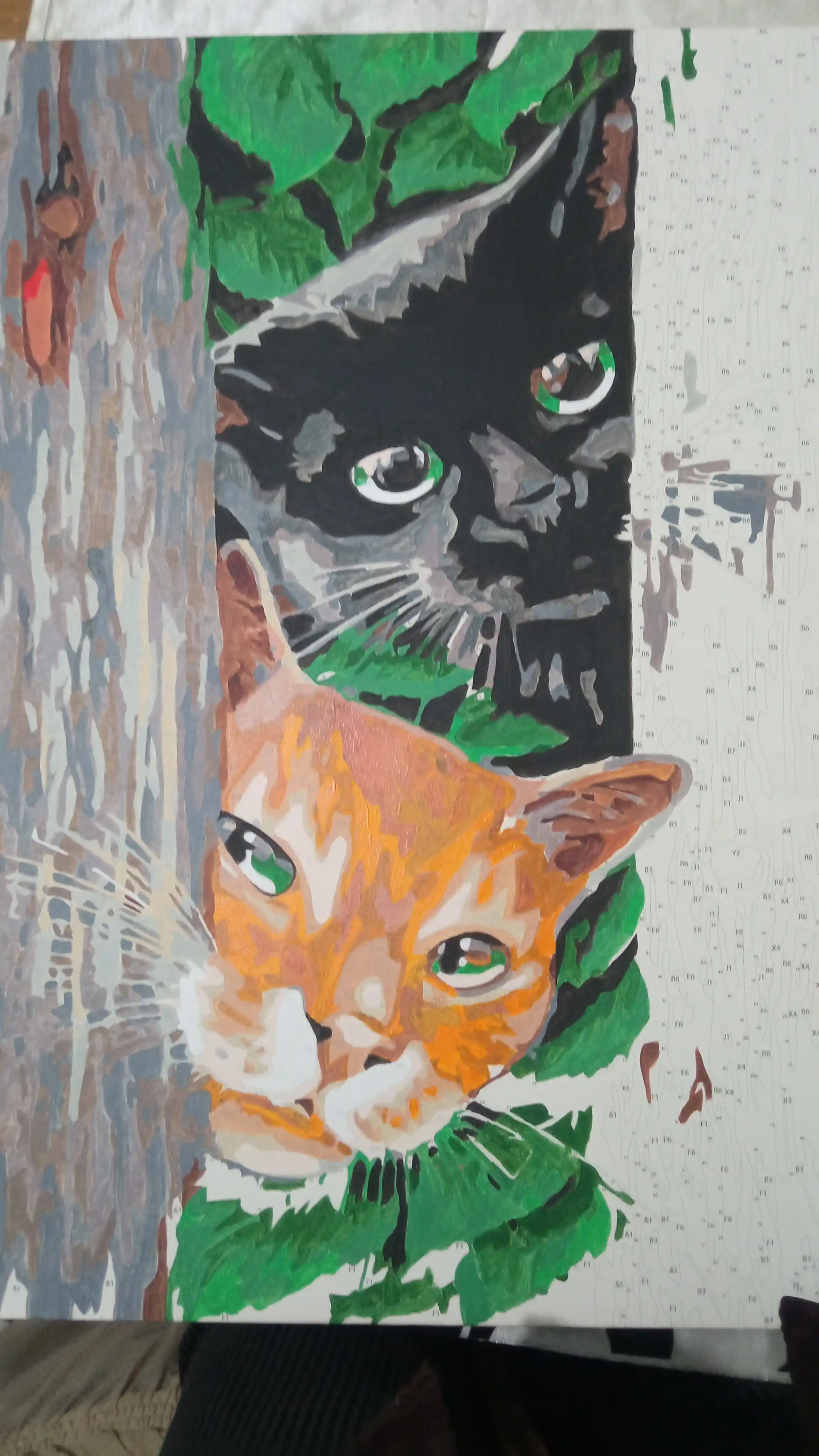 Картина рисование по номерам ARTERY Котики, 40 * 50 см, раскраска на холсте