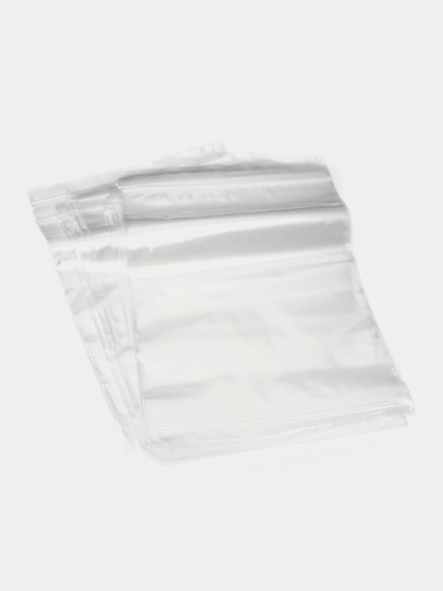Пакеты упаковочные, прозрачные Zip Lock, 25 шт, 50 шт, 100 шт - 