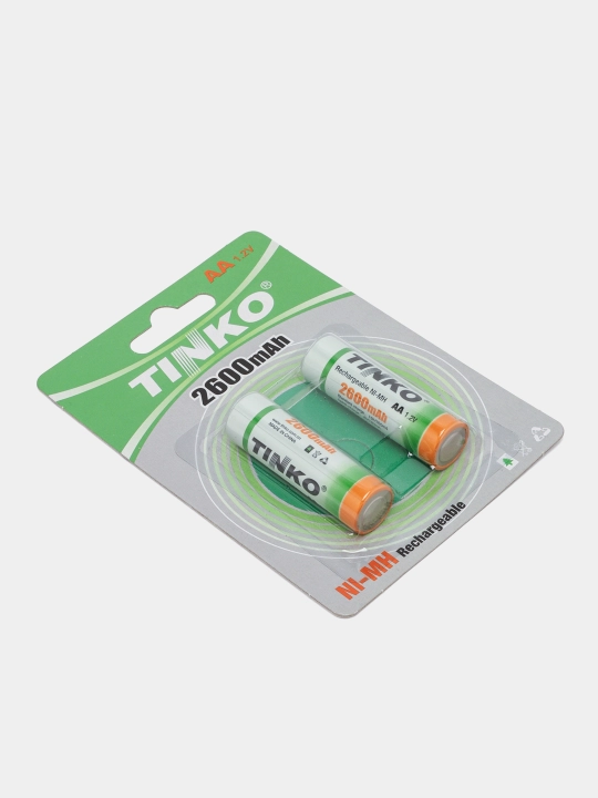 Zaryadlanuvchi nikel-temir batareyalar markasi Tinko NIMH AA, 1.2 v, 2 dona