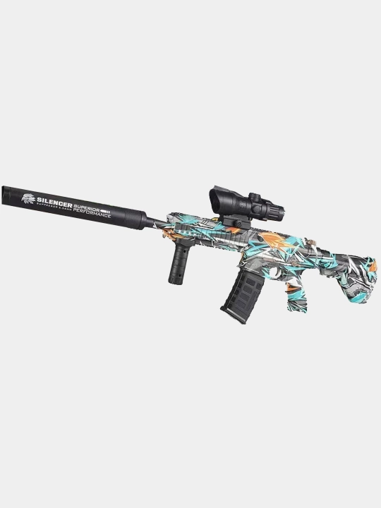 Orbizli pnevmatik to'pponcha, Glock, avtomat M416, miltiq, orbiz