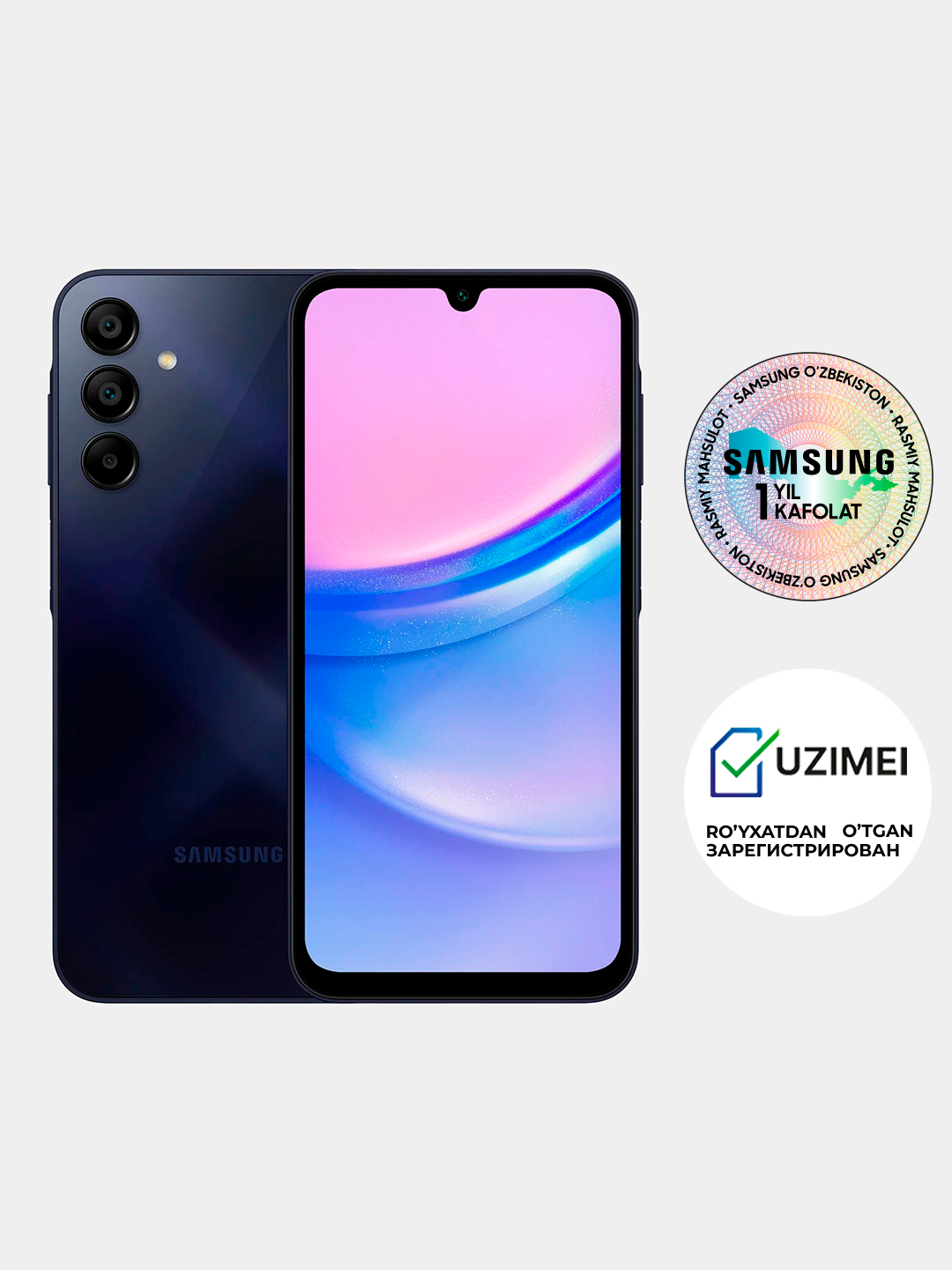 Смартфон Samsung Galaxy A15 8/256ГБ, 6/128ГБ, Android 14, FHD+ 90 Гц ...