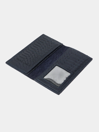Erkaklar portmonesi Black Gator, tabiiy charmdan, klassic 