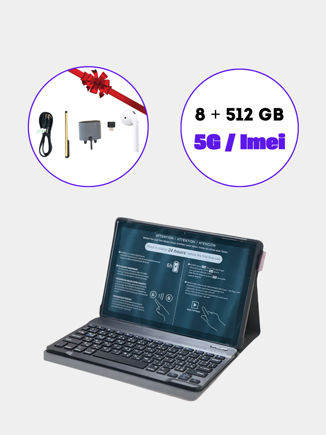 Смарт Планшет CCIT A 103 - 106 PRO 8ГБ, 512 GB 5G, Smart Tablet ...