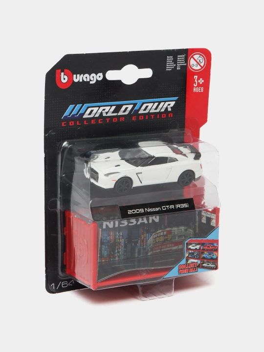 BBURAGO 1/64 kolleksiya o'yinchoq moshinasi: Mers, ZEEKR, NISSAN, BUGATTI, FORD