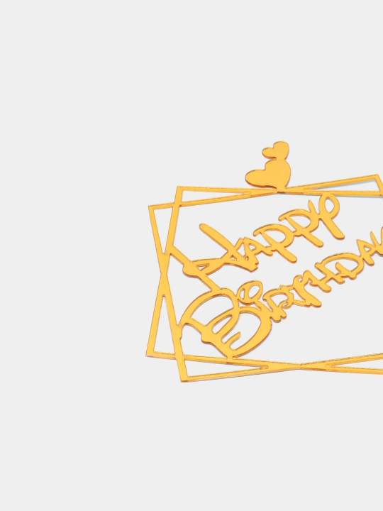 Топперы для украшения торта, надпись Happy Birthday, 42 вида