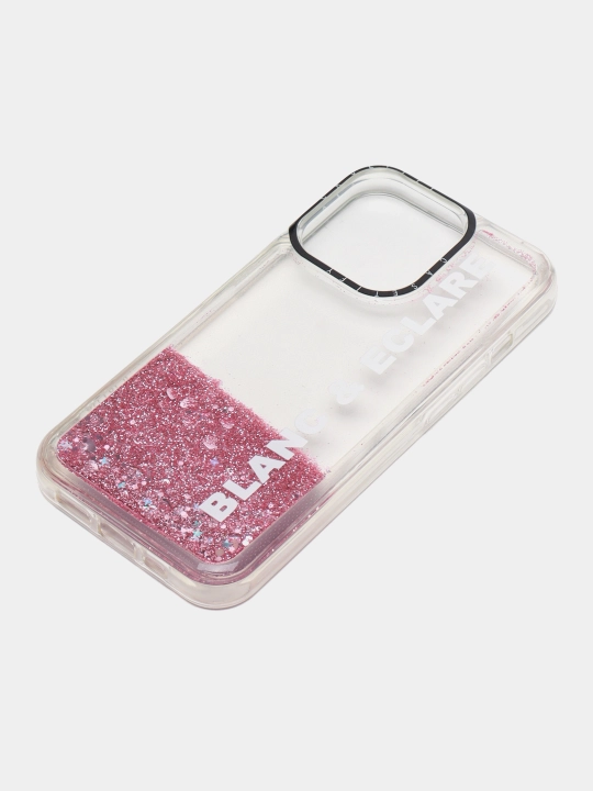 IPhone 11, 12, 13, Pro, Pro Max uchun suyuq yaltiroq shaffof g‘ilof, stressga qarshi