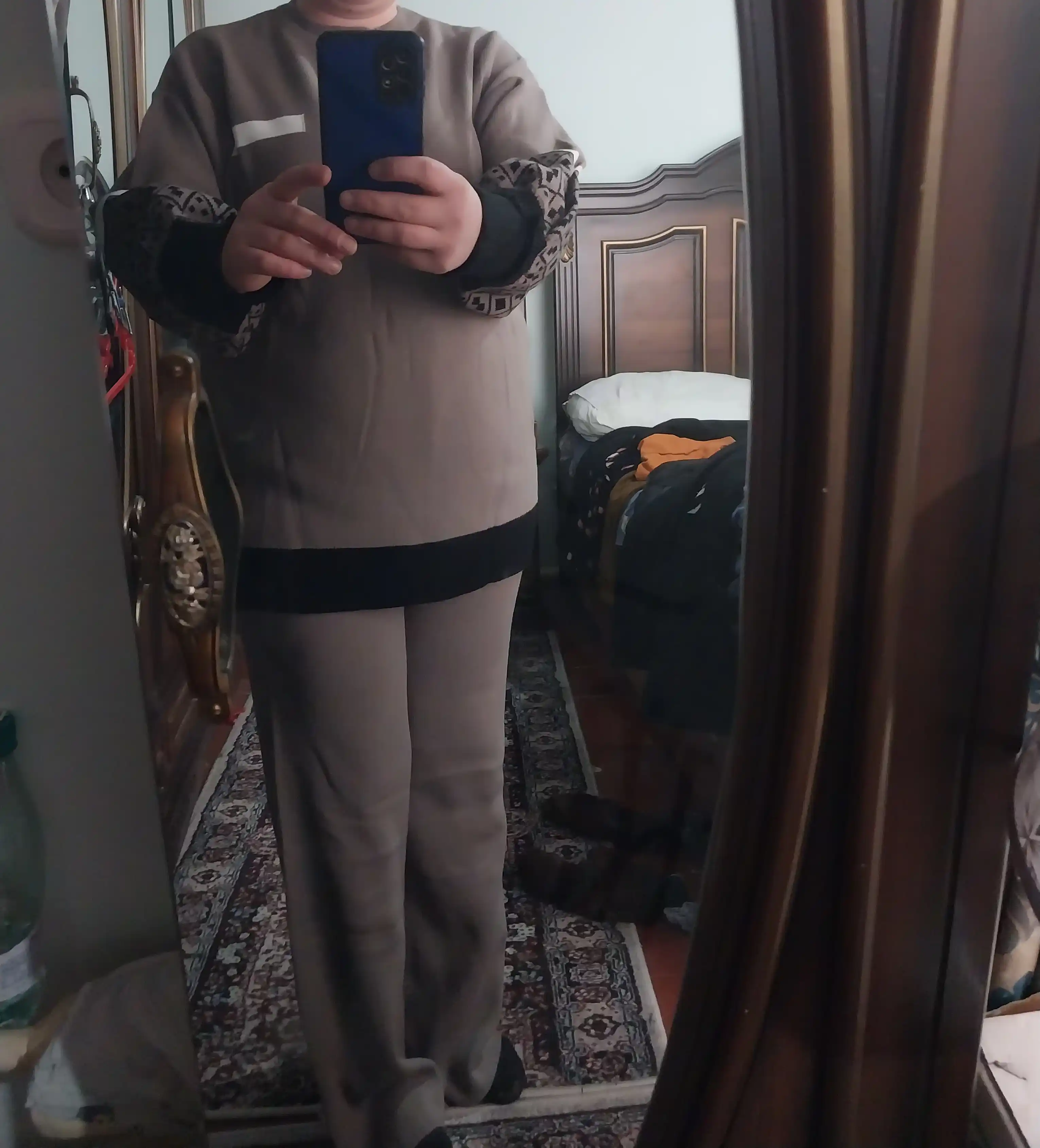Ayollar uchun ikki qismli kiyim Didov Triko, oversize