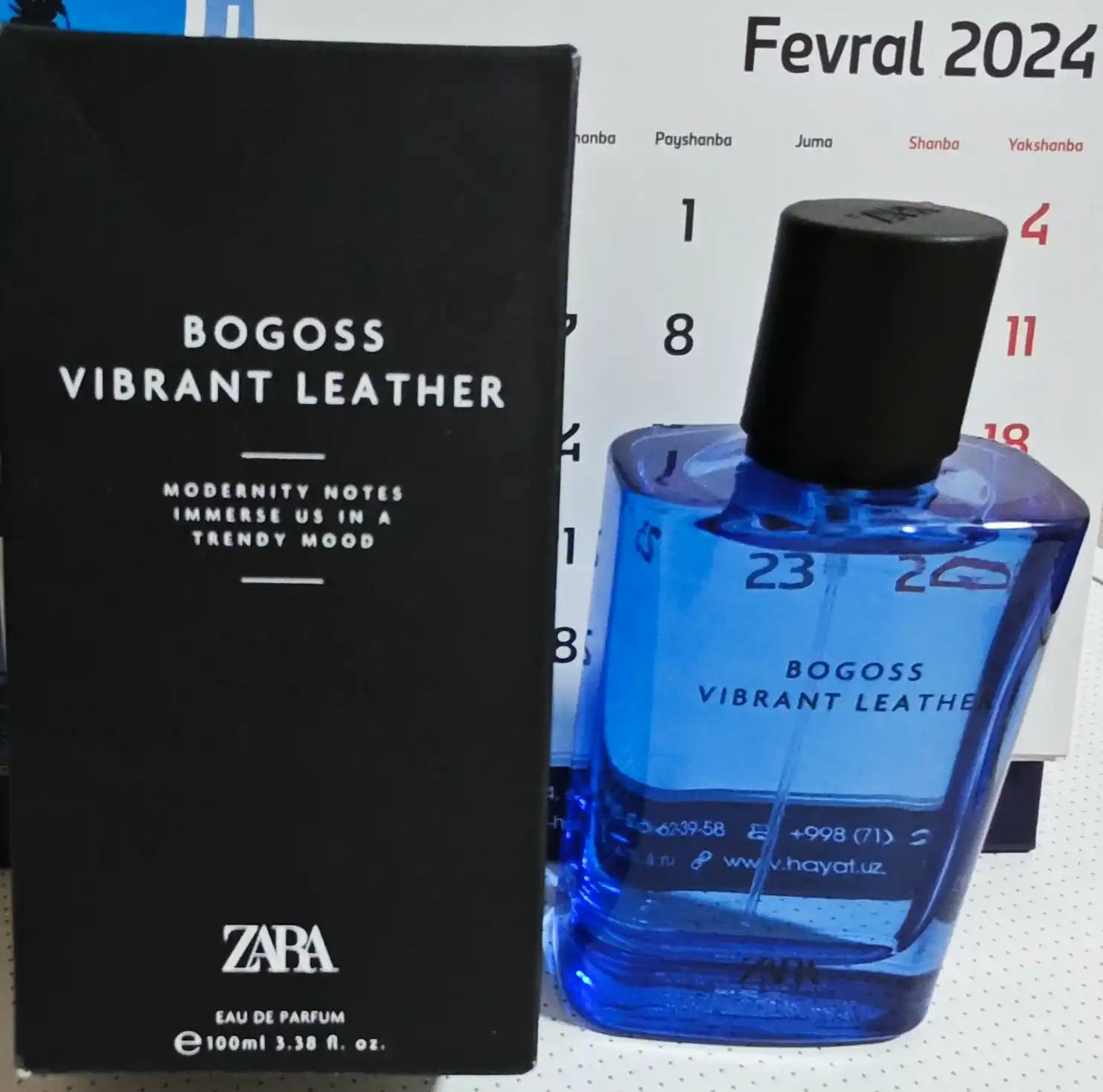 Парфюмерная вода ZARA Vibrant Leather Bogoss, духи для мужчин, 60, 100 мл