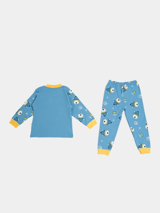 Пижама детская, хлопковая, со штанами, для мальчика, Elankids