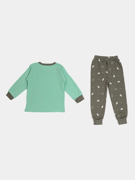Пижама детская, хлопковая, со штанами, для мальчика, Elankids