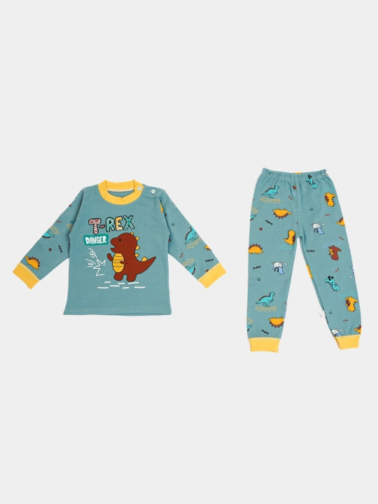 Пижама детская, хлопковая, со штанами, для мальчика, Elankids