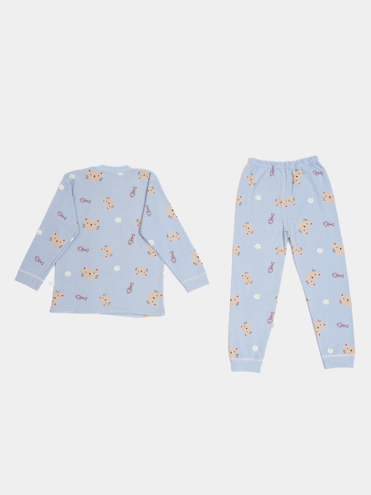 Детская хлопковая пижама для девочек Elankids