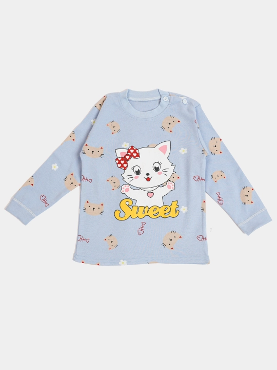 Детская хлопковая пижама для девочек Elankids