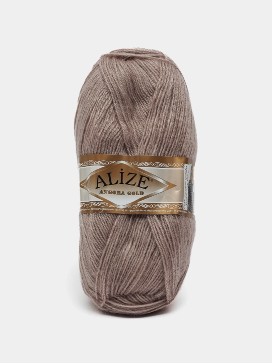Нить для вязания Angora gold, 20% шерсть 80% акрил, 100 гр, 550 м