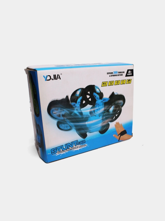 Fisca RC Stunt Car:  двусторонний вращающийся грузовик для детей 6+, трюки с кувырканием