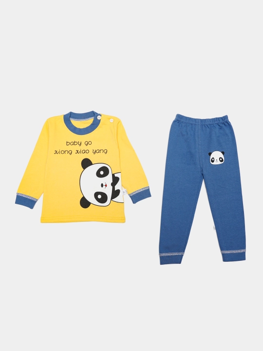 Пижама детская, хлопковая, со штанами, для мальчика, Elankids