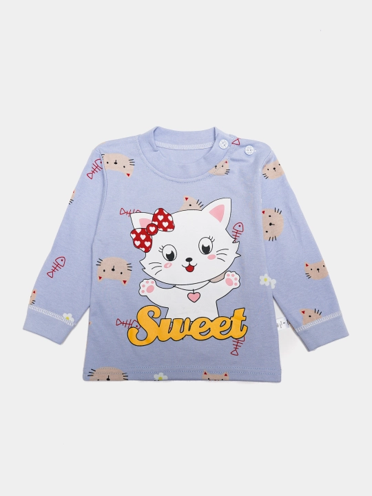 Детская хлопковая пижама для девочек Elankids